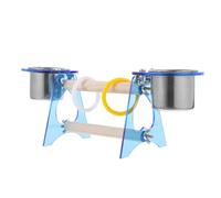 Milisten Puesto De Loros De Entrenamiento con Comedero Juguete para Loros y Pájaros para Entrenamiento De Soporte De para Material Resistente