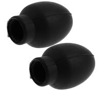 Milisten Puntas de Baqueta de Goma Negras, Accesorios Antideslizantes para Práctica Silenciosa de Batería, Protección para Parches y Prolongación de Vida Útil, Ideales para Instrumentos