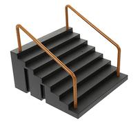 Milisten Rampas de Patineta para Dedos Accesorio de Obstáculo de Parque de Patinaje de Entrenamiento para Coordinación y Habilidades de Dedos Hecho de Premium