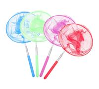Milisten Red Telescópica de Atrapar para Niños 85Cm Juguete de Pesca para Aire Libre Red de Ajustable y Resistente para Atrapar y Libélulas Set de 4 Piezas