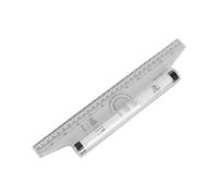 Milisten Regla Rodante Multiusos de 30 Cm, Paralela Transparente de Plástico Resistente, para Medir Ángulos y Dibujos Técnicos, Herramienta Portátil Adecuado para Estudiantes E Ingenieros