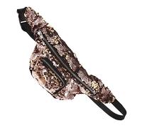 Milisten Riñonera Multifuncional de Lentejuelas para Mujer Bolso de Cintura Ajustable Resistente y Duradero para Cosméticos y Accesorios para y