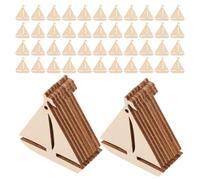 Milisten Rodajas de Madera sin Terminar 150 Pcs Mini Lienzo de Madera Natural para Artesanías, Adornos Colgantes y Decoración DIY Náutica, Ideales para Manualidades y Proyectos Creativos