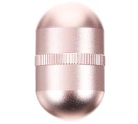 Milisten Rodillo Masajeador Facial y Ocular de Jade y Metal, Rosa, para Aliviar la Hinchazón Ojos, Herramienta de Masaje Facial para Mujeres, Fácil de Agarrar y Usar