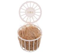 Milisten Ropa de Cama para Nidos de Pájaros con Cesta para Pinzones Periquitos Canarios y Colibríes Material de Yute para Nidos Revestimientos de Jaulas y Elementos Esenciales Cría Jaulas