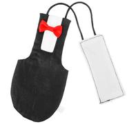 Milisten Ropa De Pájaro Mascota Almohadilla para Orina De Loro Cacatúas Traje De Cosplay De Pájaro Mascota Accesorio De Disfraz De Pájaro Loro Pañal Traje De Vuelo Algodón Black