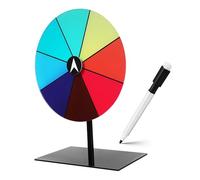 Milisten Rueda de la Fortuna Rueda giratoria de Juego de Fiesta Rueda de la Suerte rueca Soporte de Mesa de Rueda giratoria Rueda de decisión de Alimentos Acrílico