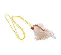 Milisten Silbato De Concha Natural 9-10 Cm Para Actividades Al Aire Libre, Instrumento Musical Portátil Sonido Distintivo y Collar Colgante Para Relajación y Viaje