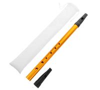 Milisten Silbato Irlandés de Hojalata de Instrumento Musical con Boquilla y Funda de Silbato de Flauta Dulce para Principiantes
