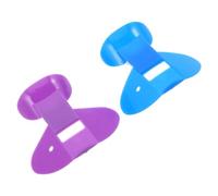 Milisten Silbatos de Entrenamiento 2 Piezas Azul y Morado de Plástico para Principiantes Flautas para Control de Respiración y Desarrollo de Musculatura Oral