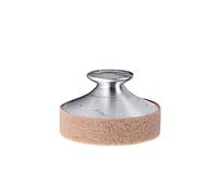 Milisten Silenciador de Saxofón Tenor de Metal Mute de Sonido para Saxofón Diámetro Exterior Accesorio Musical Amortiguador Acústico para Práctica Color Beige