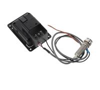 Milisten Sistema de Captación Piezoeléctrica para Guitarra Acústica con Preamplificador Activo Integrado, Ecualizador de 3 Bandas y Afinador Digital, Kit de Pastilla y Preamplificador