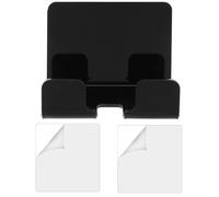 Milisten Soporte de Carga para Teléfono de Pared Soporte Telefónico Adhesivo de Acrílico Negro para Teléfono y Tabletas Pequeñas, Oficina y Sala de Estar