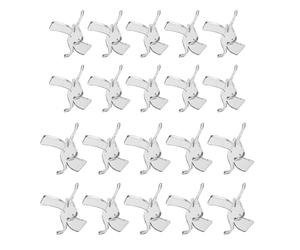 Milisten Soporte de Exhibición Acrílico Transparente Triangular para Joyas y Minerales, 20 Piezas (10 Pequeños 10 Medianos), Estantes Prácticos para Colecciones Pequeñas, Adecuado para