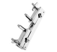 Milisten Soporte de Montaje para Platillo de Batería Pinza de Doble Orificio Extensión para Instrumentos de Percusión Accesorio Ligero y Duradero para Bateristas y Músicos Movimiento