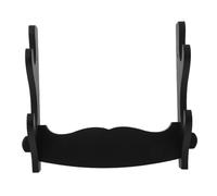 Milisten Soporte de Pared para Flauta y Flautas Dulces de Madera Natural Exhibidor Doble Capa Negro para Instrumentos de Viento Organizador Compacto para Sala de Música y Estudio