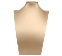 Milisten Soporte para Collares Busto de Cuello Pequeño 25 CM Cuero Cepillado Expositor de Collares para Joyería Hogar y Tiendas