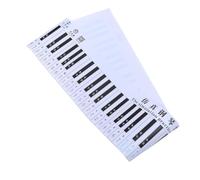 Milisten Tabla de Práctica Diseño de Tecla Razonable y Anti-tinta para Teclado de Piano de 88 Teclas en Pvc Rojo para Enseñanza y Práctica de Piano