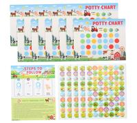 Milisten Tabla de Recompensas para Entrenamiento de Orinal Infantil con Pegatinas de Entrenamiento para Niñas Diseño y Seguro para Piel Facilita Rutinas Diarias y Hábitos de Baño