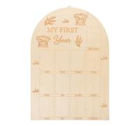 Milisten Tablero de madera para fotos de bebés con mensuales. Anuncio de nacimiento para niña recién nacida. Regalo para baby shower. Accesorio para el primer cumpleaños.