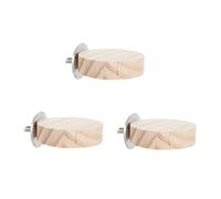 Milisten Tablero De Salto De Madera Natural para Pájaros y Loros, Soporte Práctico De 5.5 Cm, Plataforma Resistente para Jaula, Juego y Ejercicio De Mascotas Pequeñas