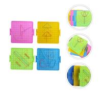 Milisten Tablero de Uñas Matemáticas para Estudiantes de Doble Cara con Bandas Elásticas Instrumento Didáctico para Enseñanza Primaria Color Aleatorio Color Aleatorio