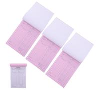 Milisten Talonario de Recibos de Pedidos con Copia Autocopiativa de 2 Partes en Papel, 4 Unidades para Rastreador de Órdenes y Resolución de Disputas en Pequeñas Tiendas