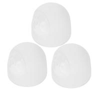 Milisten Tapas de Biberones Cuello Ancho para Bebés, Juego de 3 Piezas de Plástico Seguro, Antidesbordamiento, Cubiertas Reutilizables para Protección y Uso en Alimentación Diaria