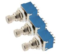 Milisten Tapas de Metal para Botones de Pedal de Guitarra, Paquete de 3 Piezas Resistencia al Impacto y Desgaste para Conciertos y Presentaciones
