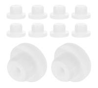 Milisten Tapones de Silicona Blancos Sellado Versátil Fáciles de Insertar y Quitar 10 Piezas, Redondos para Agujeros de Botellas para Uso Industrial y Doméstico