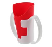 Milisten Taza para Ancianos con Diseño Ergonómico Nasal Soporte para Coordinación Motora y Problemas de Deglución Vaso de Plástico con Asas y Soporte Desmontable Fácil de Limpiar para