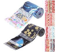 Milisten Tiras de Tela de Algodón 6.5x100 Cm 40 Piezas Estampadas para Patchwork y Manualidades DIY Tela Floral Transpirable para Coser y Decorar Prendas para Costura Creativa