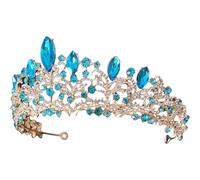 Milisten Tocado de Boda Diseño Brillante y Aleación de Zinc, Adorno Barroco para Novia y Fiesta de Baile, Adorno de Pelo Efecto Visual Atractivo