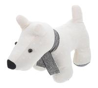 Milisten Tope de Puerta Adorable Forma de Perrito de Algodón y Lino, Cuña Decorativa Arena Fina para Sala y Cocina, Sujeta Puertas Funcional y Decorativo