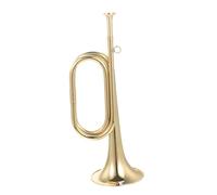 Milisten Trompeta Dorada de Cobre para Banda Escolar Sonido Natural y Peso Ligero, Instrumento Adecuado para Principiantes en Orquesta Militar