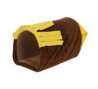 Milisten Túnel Acogedor para Hámsters y Cobayas Casa Refugio de Peluche para Chinchillas Pequeño Escondite para Mascotas Lugar de Descanso Cálido para Invierno