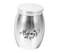 Milisten Urna De Acero Inoxidable para Cenizas De Perro Contenedor para Huesos De Mascotas Urna para Cenizas De Perros Ataúd Cinerario para Gatos Recuerdo De Mascotas