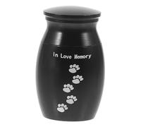 Milisten Urna para de Mascotas de Aleación Caja Conmemorativa con Tapa Urna Pequeña para Perros y Gatos Recipiente Durable para Honor