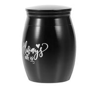 Milisten Urnas para Mascotas Recuerdo para Cenizas de Mascotas Contenedor de Huesos de Perros y Gatos Urna de Acero Inoxidable