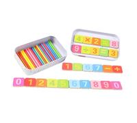 Milisten Varillas de Madera Educativas para Contar Juguete Matemático para Desarrollo de Pensamiento Lógico Educativos Preescolar