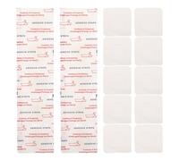 Milisten Vendajes Adhesivos Cuadrados de Pe Transparentes 25x25 Mm, 100 Piezas, Cinta Adhesiva y Transpirable para Cuidado de Heridas, Vendaje Seguro para Piel Sensible en