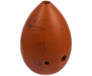 Milisten Xun De Cerámica 8 Agujeros Con Forma De Gota, Tono F, Color Tierra, Instrumento Étnico Para Principiantes y Niños, Portátil Para Práctica Musical y Aprendizaje