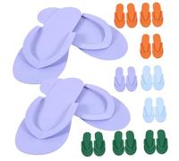 Milisten Zapatillas Desechables de Pedicura para Mujeres 24 Pares Zapatillas de Espuma de Spa Antideslizantes para y Casa para Invitados