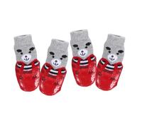 Milisten Zapatos y Calcetines para Mascotas Impermeables Antideslizantes 4 Pcs para Exteriores y Actividades Al Aire Libre