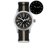 Militado ML05 38mm VH31/VH60/515 Reloj de Cuarzo, Cristal de Zafiro Abovedado C3 Pulsera Retro Súper Luminoso para Hombres 100M Resistente al Agua