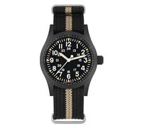 Militado ML05 ML05B 38mm Relojes Vintage para Hombres, Movimiento Segundero Continuo VH31/515/Miyota Super 2035 Cuarzo, Cristal Zafiro Abombado Recubrimiento AR Super Luminiscencia C3 100M Resistente