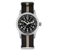 Militado ML05B 38mm Relojes para Hombres, Movimiento Miyota Super 2035 Reloj Vintage De Cuarzo para Hombres, 100 m Resistente Reloj Militar Cristal Zafiro Recubrimiento AR Luminoso Correa Nylon