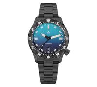 Militado ML20 PT5000 - Reloj de buceo automático, 39 mm, 200 m WR, Esfera azul/caja de PVD negra, Reloj de buceo