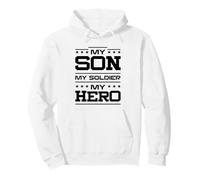 Militar Mi Hijo Mi Soldado Mi Héroe Orgulloso Padre del Soldado Sudadera con Capucha