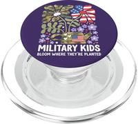 Militar Niño Diente De León Florece Donde Se Plantan Púrpura PopSockets PopGrip para MagSafe